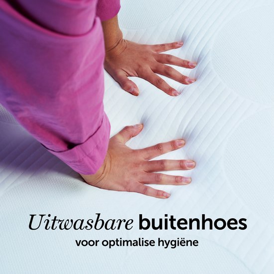 Cloudpillo Original Topper 90x200 - Topdekmatras - Adaptieve Ondersteuningslaag - 4-Seizoenen - Voorzien van Elastieken - Matras Topper