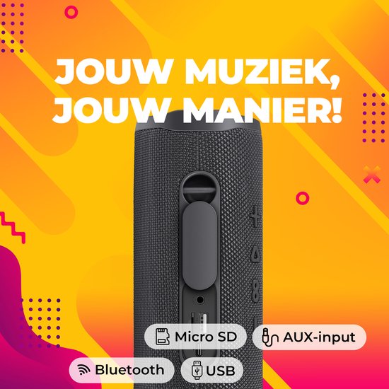 Denver Bluetooth Speaker Draadloos - Lichteffecten - Muziek Box - AUX - TWS Pairing - BTV223B