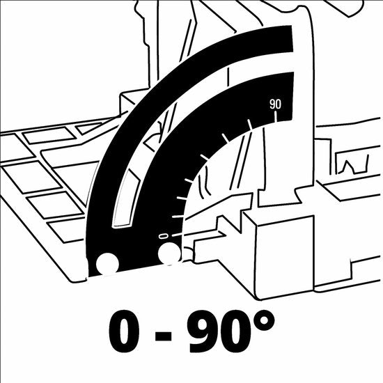Einhell Lamellendeuvelfrees TC-BJ 900 - 860 W - 11.000 t/min - Ø100x22x3,8 mm - Max. Freesdiepte: 14 mm - Hoekinstellingen: 0°-90° - Incl. Stofzak