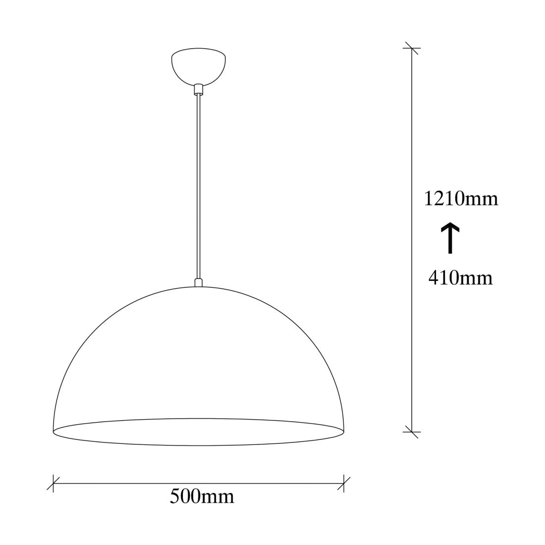 Opviq Hanglamp Sivani - Ø 50 cm - Witgoud
