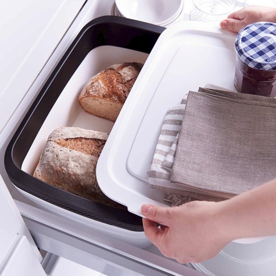 Tupperware BreadSmart Broodtrommel Wit - 9,8L - Large - Kunststof