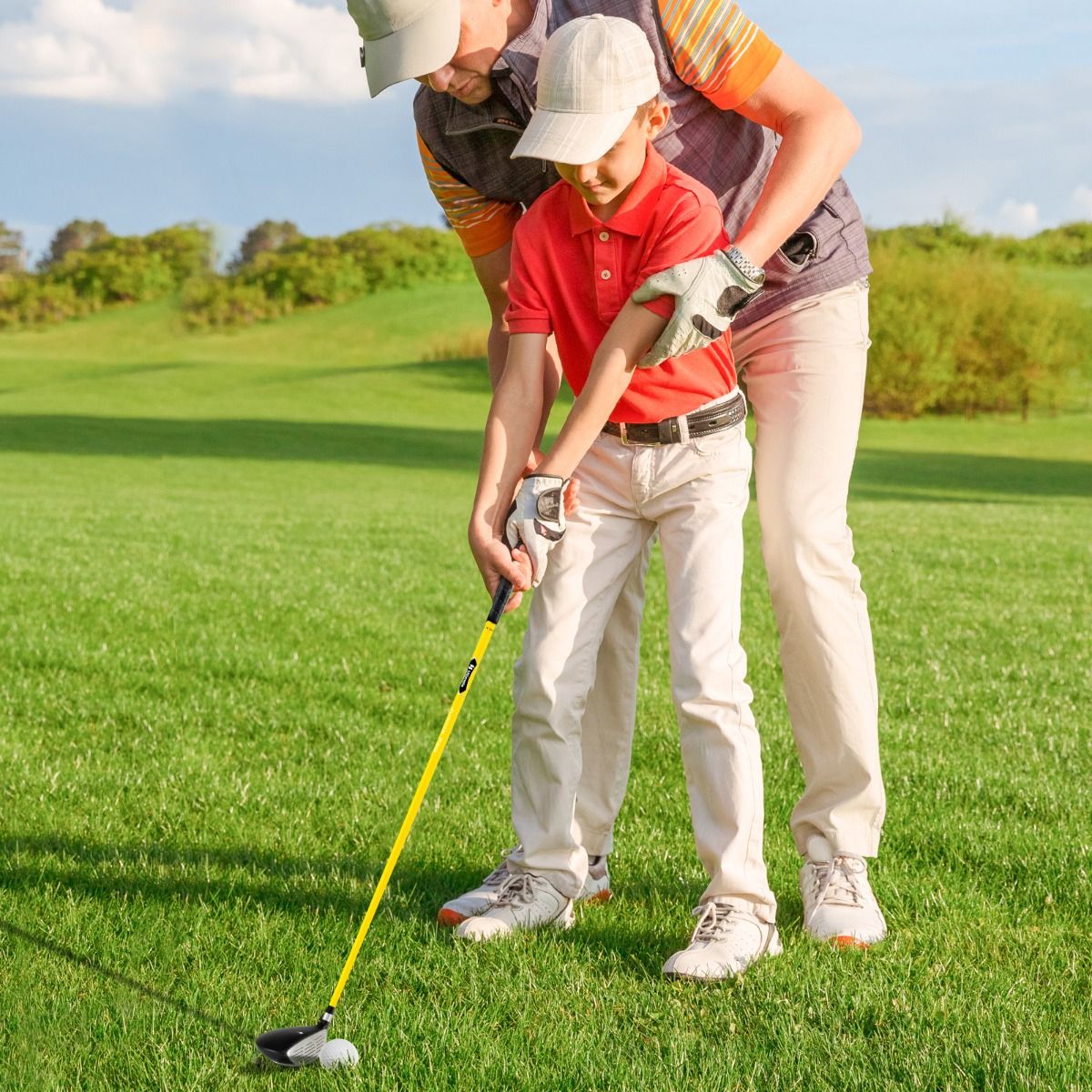 Coast Junior Fairway Hout #3 - 165 cc clubhoofd - glasvezel shaft - geel - 86 cm