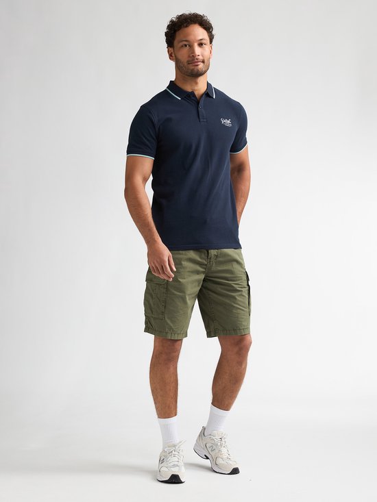 Petrol Industries - Heren Polo met korte mouwen Rally - Blauw - Maat XL