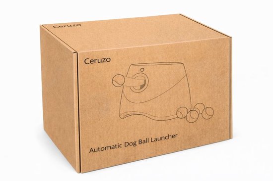 Ceruzo Ballenwerper Hond – Automatisch – 6 Ballen – 3 Afstanden -Oplaadbaar