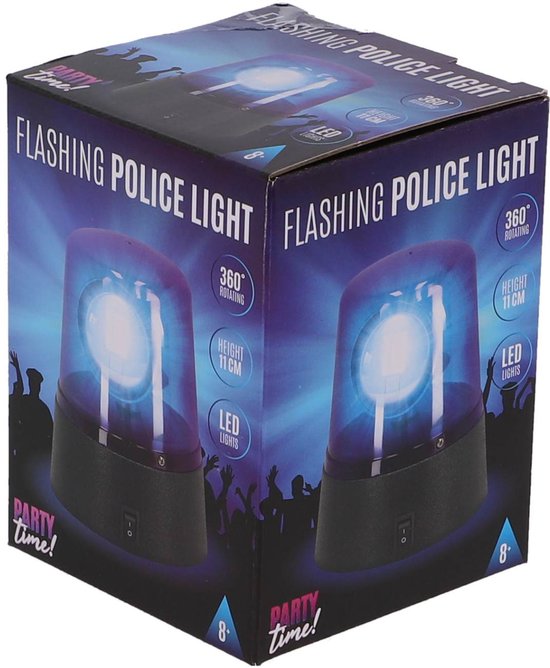 Politie Zwaailicht 11 cm Blauw