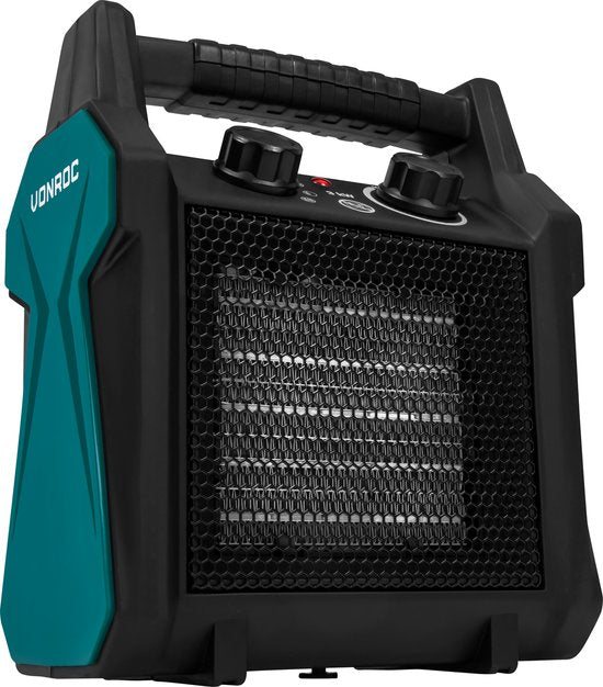 VONROC Elektrische kachel - ventilatorkachel - 2000W/3000W - keramisch - 3 standen - thermostaat - 30m2