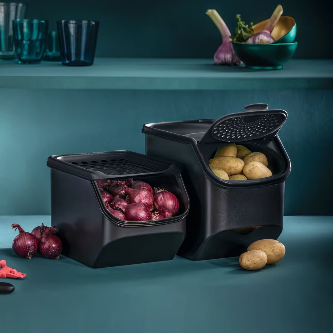 Tupperware PotatoSmart Aardappelcontainer - Optimale Luchtcirculatie - Houdt Aardappelen Vers - Stapelbaar Ontwerp