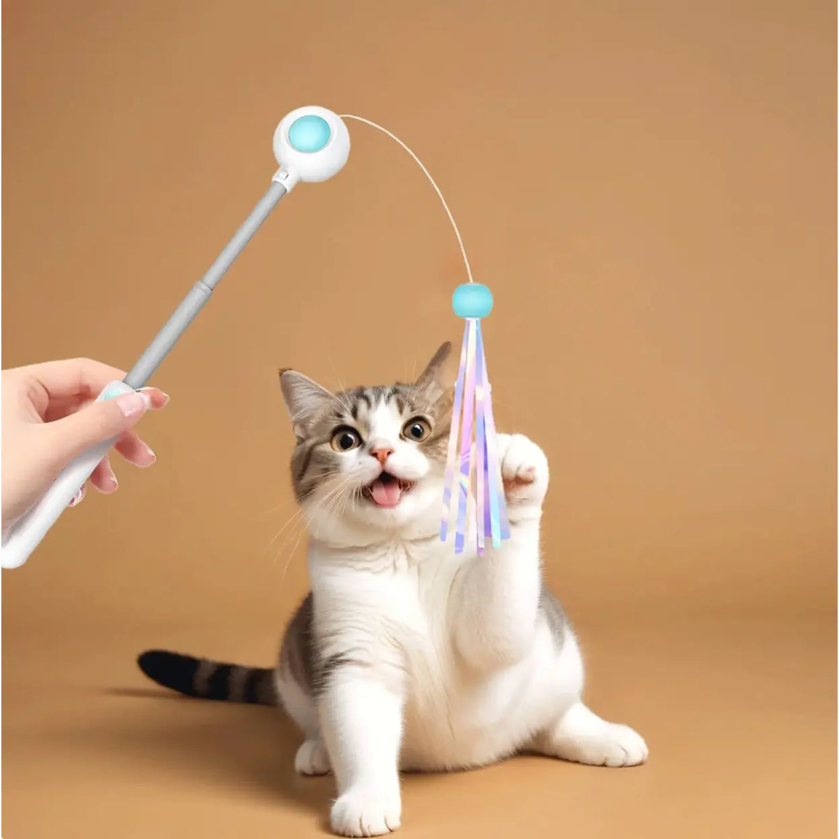 Petgravity uitschuifbare kattenhengel - blauw