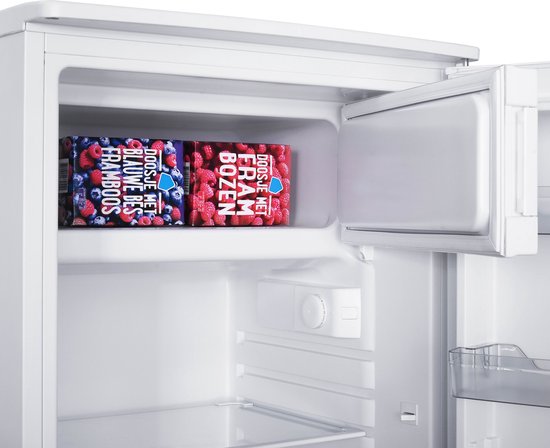 Tomado TRT5501W Tafelmodel koelkast energiezuinig - 109 liter - Met vriesvak - 55 cm breed - Stil: 37 dB - Led-verlichting - Energielabel C - Vrijstaand - Wit