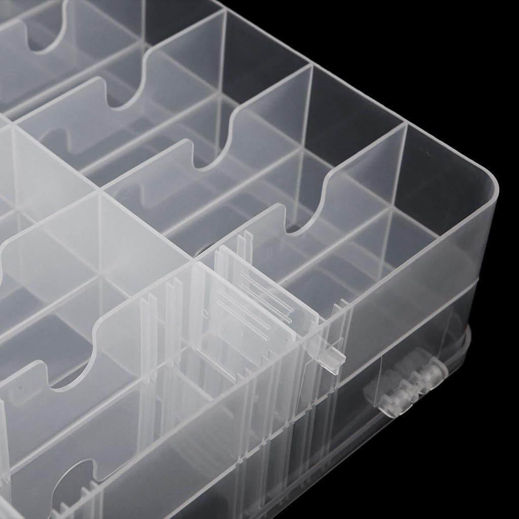 Jojobasic 48 Lattice Holder Display Container Organizer Storage Box - 48 vakjes - Transparant - 34,5x30x8 cm