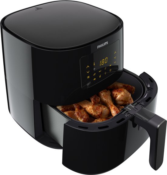 Philips Essential Connected 5000 Series - HD9280/70 - 6,2 liter (XL) - Rapid Air-technologie - 7 ingestelde programma's - Quickclean
