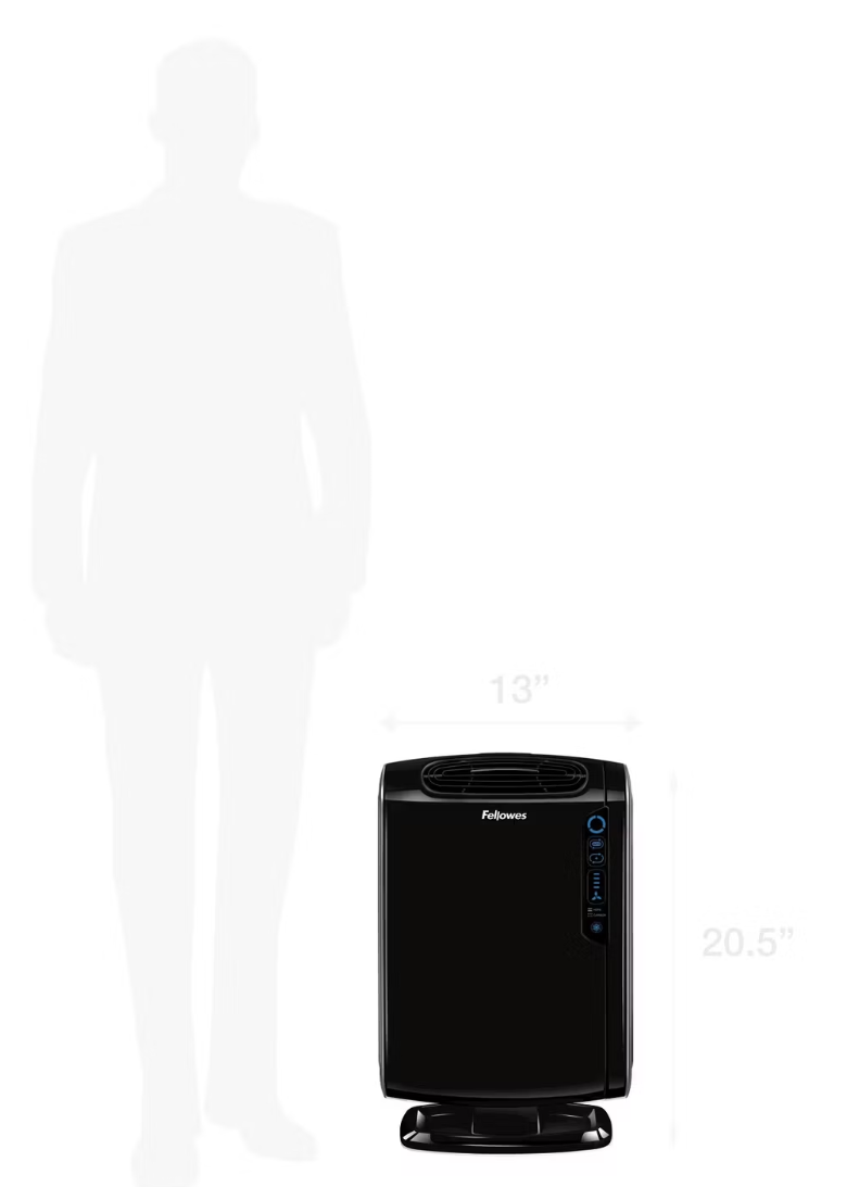 Fellowes AeraMax 190 Luchtreiniger - Zwart - Voor 18-30 m² - 64 x 40 x 20,7 cm