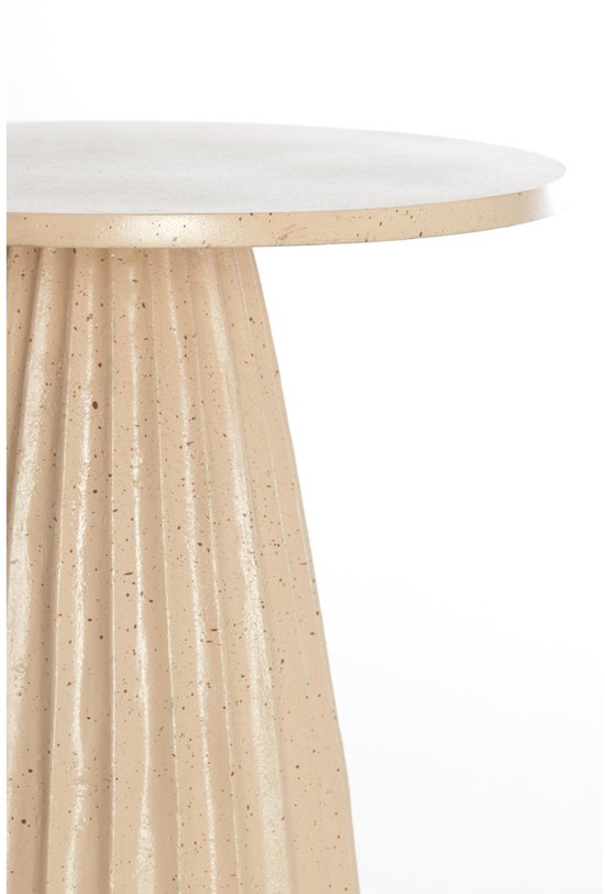 Light & Living Bijzettafel Veglia - Zand - Ø45cm - Modern