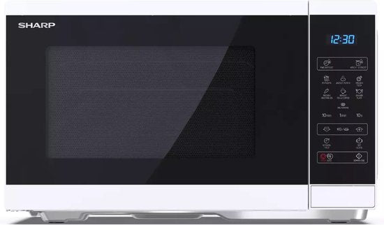 Sharp YC-MS252AE-W Solo Magnetron 25 Liter - 900 W - Touchbediening met Automatische Programma's - Draaiplateau 28,8 cm - Wit