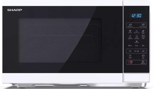 Sharp YC-MS252AE-W Solo Magnetron 25 Liter - 900 W - Touchbediening met Automatische Programma's - Draaiplateau 28,8 cm - Wit