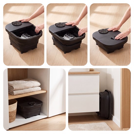 Tristar Voetenbad - Shiatsu Massage - Verwarmbaar tot 48 °C - 7 Liter - Voetdouche - Foot Spa - Opvouwbaar Voetbad - 500 W - VB-2533