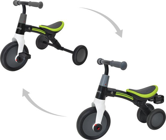 Sunny Walker 2-in-1 2000 Loopfiets Gepoedercoat Staal - Vanaf 2 jaar - Verstelbaar - EVA- Schuim banden