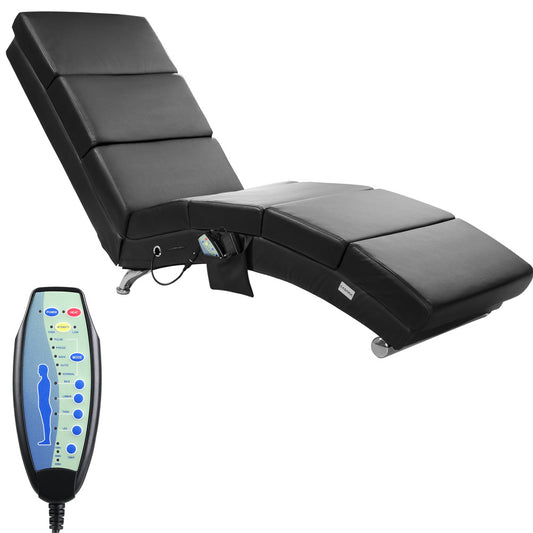 Casaria Relaxfauteuil - Massage en Verwarmingsfunctie - Zwart