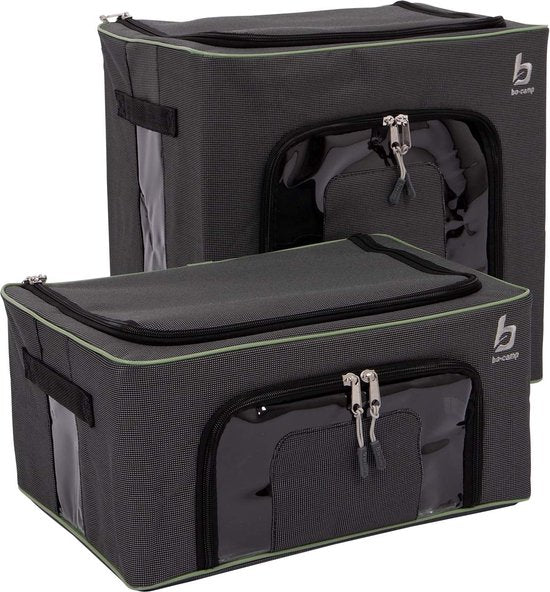 Bo-Camp - Opbergbox - Opvouwbaar - 2 Stuks - 2 Maten
