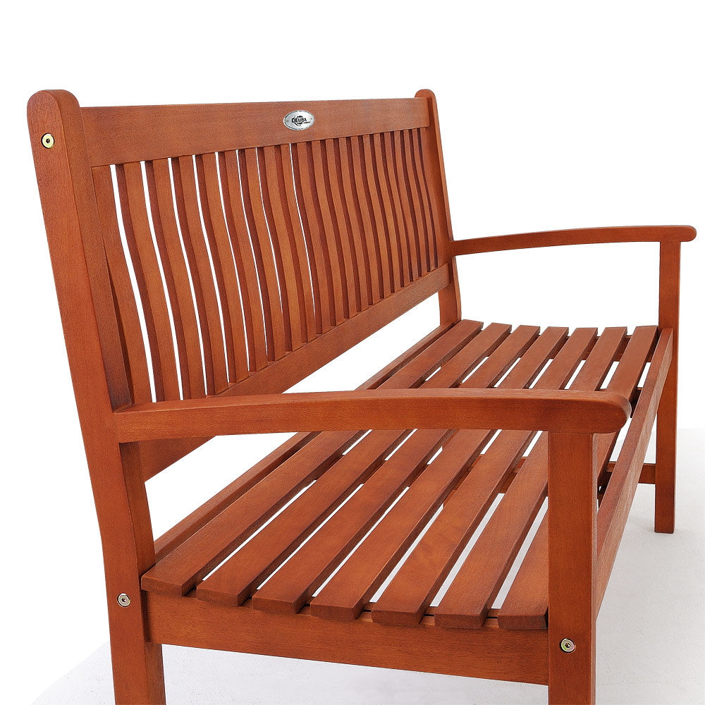 Casaria Tuinbank Maxima - 3-zits 152 cm FSC®-Gecertificeerd – Bruin