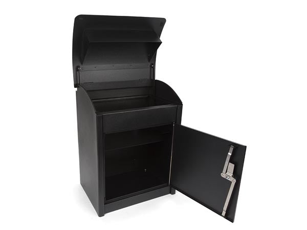 Perel Pakketbrievenbus Malm e, wandmontage, incl. 2 sleutels, afmetingen (H x B x D) 50.5 x 42 x 26 cm, zwart