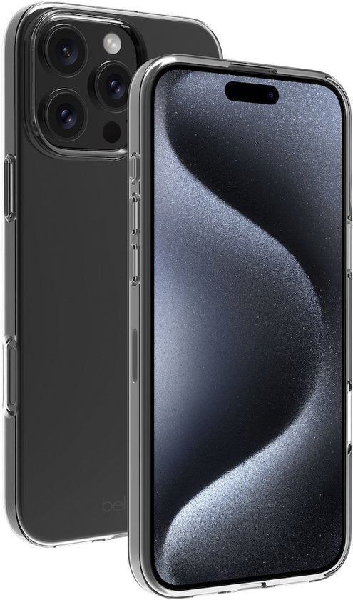 BeHello Hoesje iPhone 16 Pro - Dunne Gel Case - Flexibel iPhone 16 Pro Hoesje van Ecologisch Plastic - Transparant