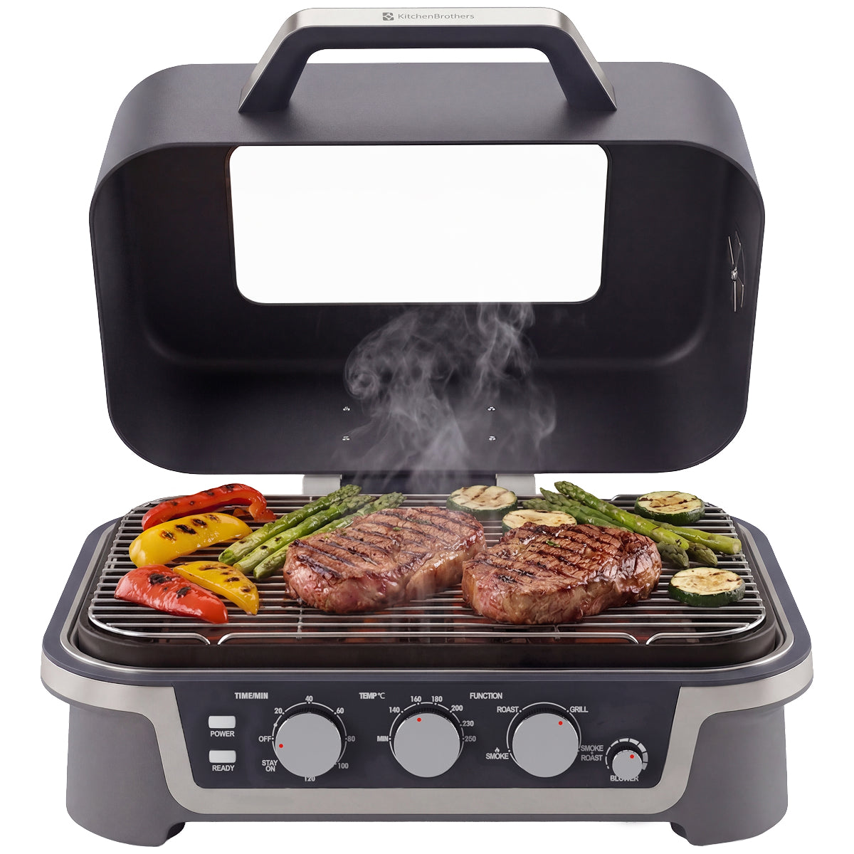 Kitchen Brothers Elektrische BBQ - Houtpellet Roker - Tafelmodel