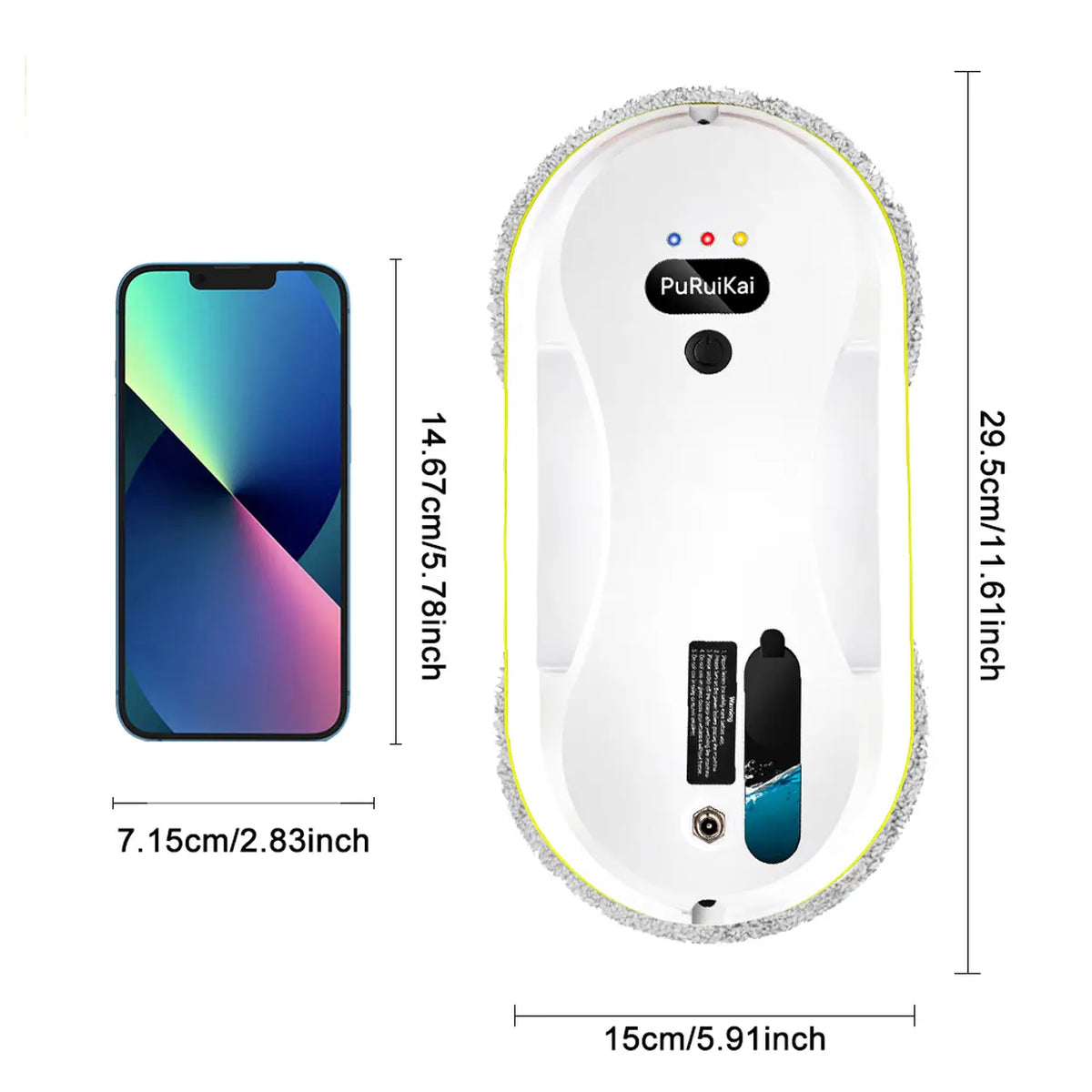 PuRuiKai Household window automatic water spray cleaning robot vacuum cleaner remote control electric window wiper household glass wiper