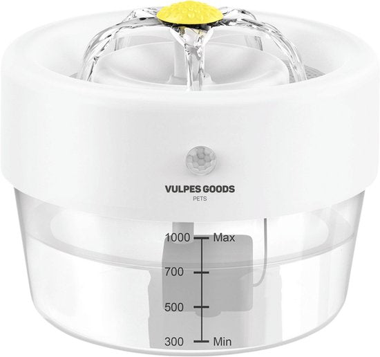 Vulpes Goods® Huisdieren - Drinkfontein voor Kat & Hond – Draadloze Kattenfontein – Waterbak en Waterfontein Kat – Oplaadbaar, Draagbaar & Draadloos - Drinkbak Hond - Anti Knoei - PRO Versie