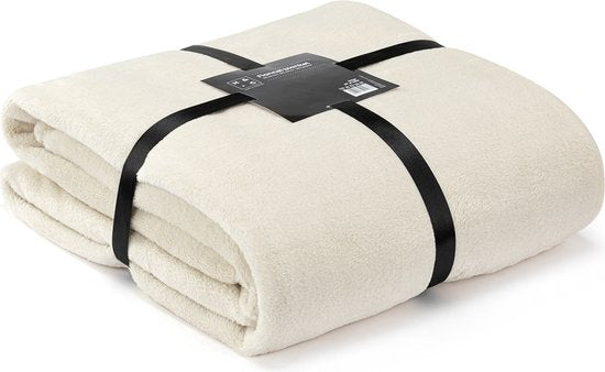 H&C Luxe Plaid 240x220 - Groot Deken - Extra Zacht - Beige
