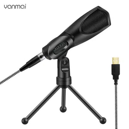 Yanmai Gaming Microfoon - Bekabeld - 50hz - 4.8x2.8x15.4cm - Zwart