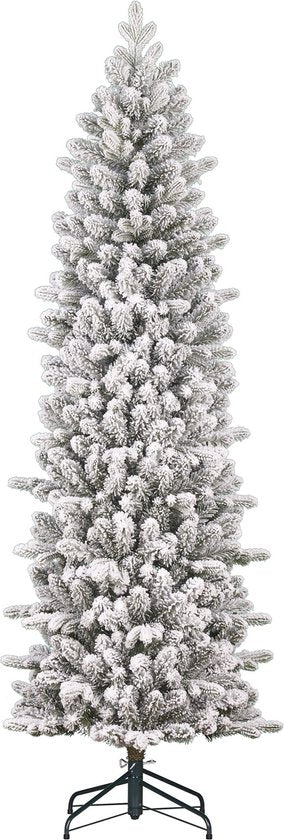 Black Box Trees Harma Smalle Kunstkerstboom - H215 x Ø66 cm - Groen Frosted