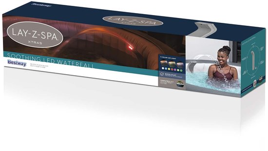 Bestway - LED - Waterval - met - LED-stripverlichting - Grijs - ABS