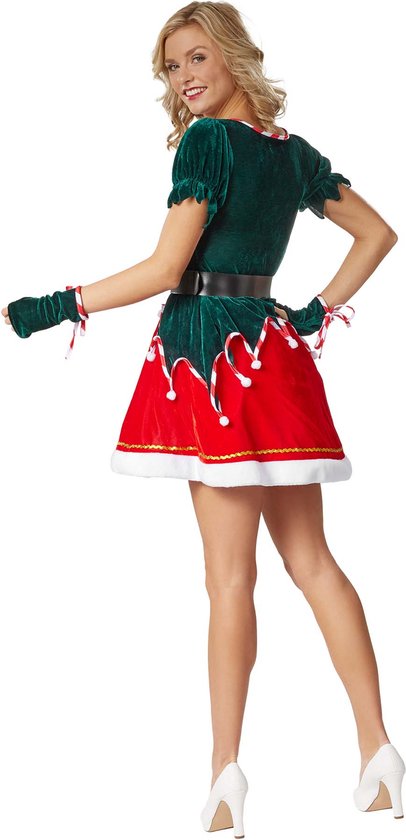 Dressforfun Sexy kerstelf M - verkleedkleding kostuum halloween verkleden feestkleding carnavalskleding carnaval feestkledij partykleding - 303411