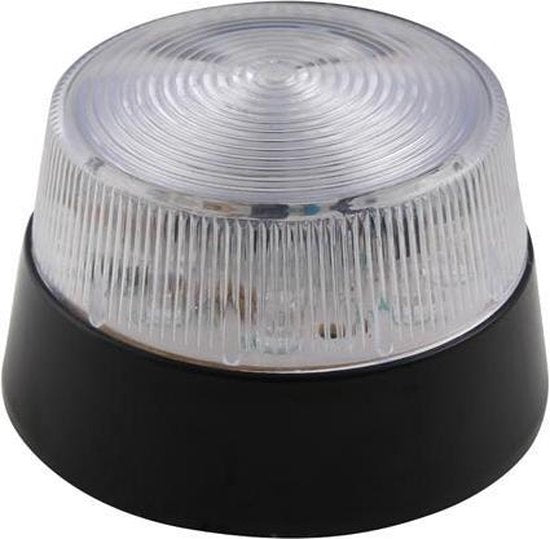 Velleman Rood led-knipperlicht, gebruik binnenshuis, 12 VDC, 15 witte leds, IP20, ABS/acryl