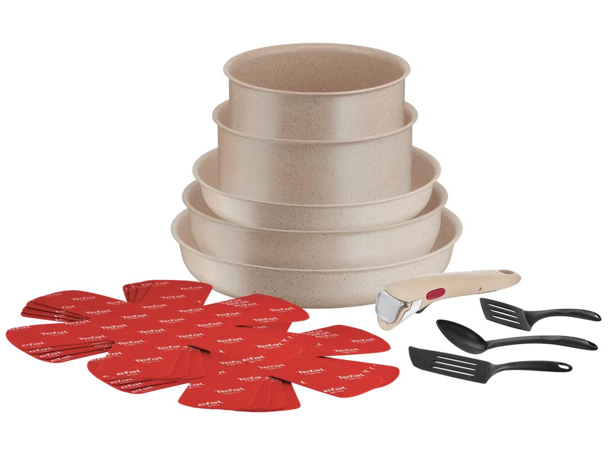 Tefal Ingenio Delight Pannenset - 17-delig - Aluminium met Mineralia anti-aanbaklaag - Diverse maten