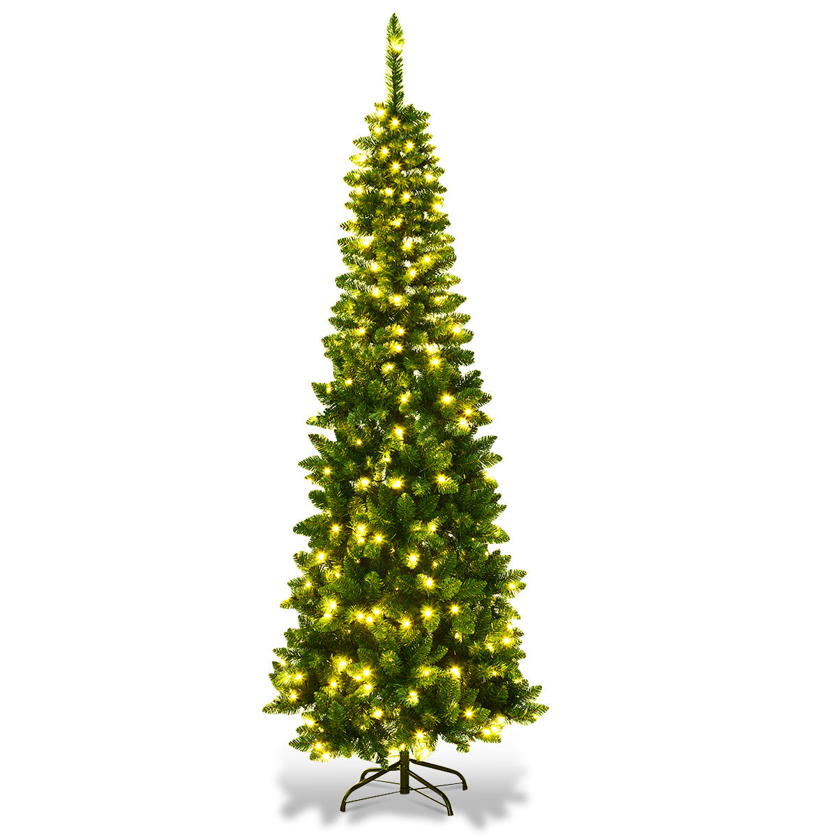 Coast Kunstkerstboom Potloodvormig - Groen - 225 cm