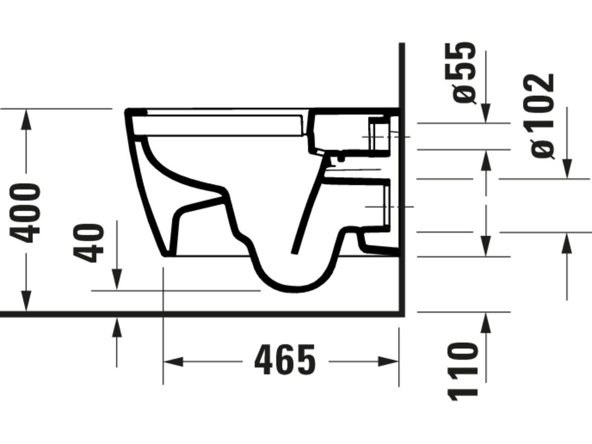 Duravit Rimless Design Toilet - SoftClose Zitting - Hangend WC-Pack