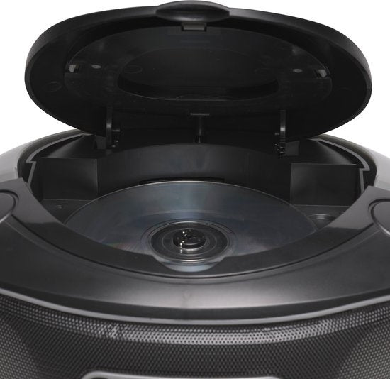 Denver Draagbare Radio CD Speler Kinderen - Bluetooth - Lichteffecten - Boombox - AUX - FM - TCL212BT - Grijs