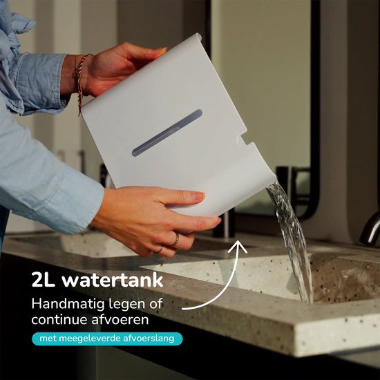 Bloomfold Luchtontvochtiger - 10L per Dag - Woonkamer, Slaapkamer, Kelder & Badkamer - Luchtontvochtiger - Wit