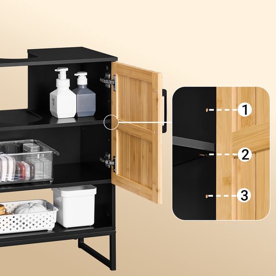 SoBuy Badkast BZR202-SCH