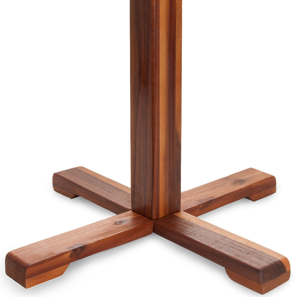 Casaria Bijzettafel Rond \\u2013 \\xD8 70,5 cm Acaciahout 4 Poten - Bruin
