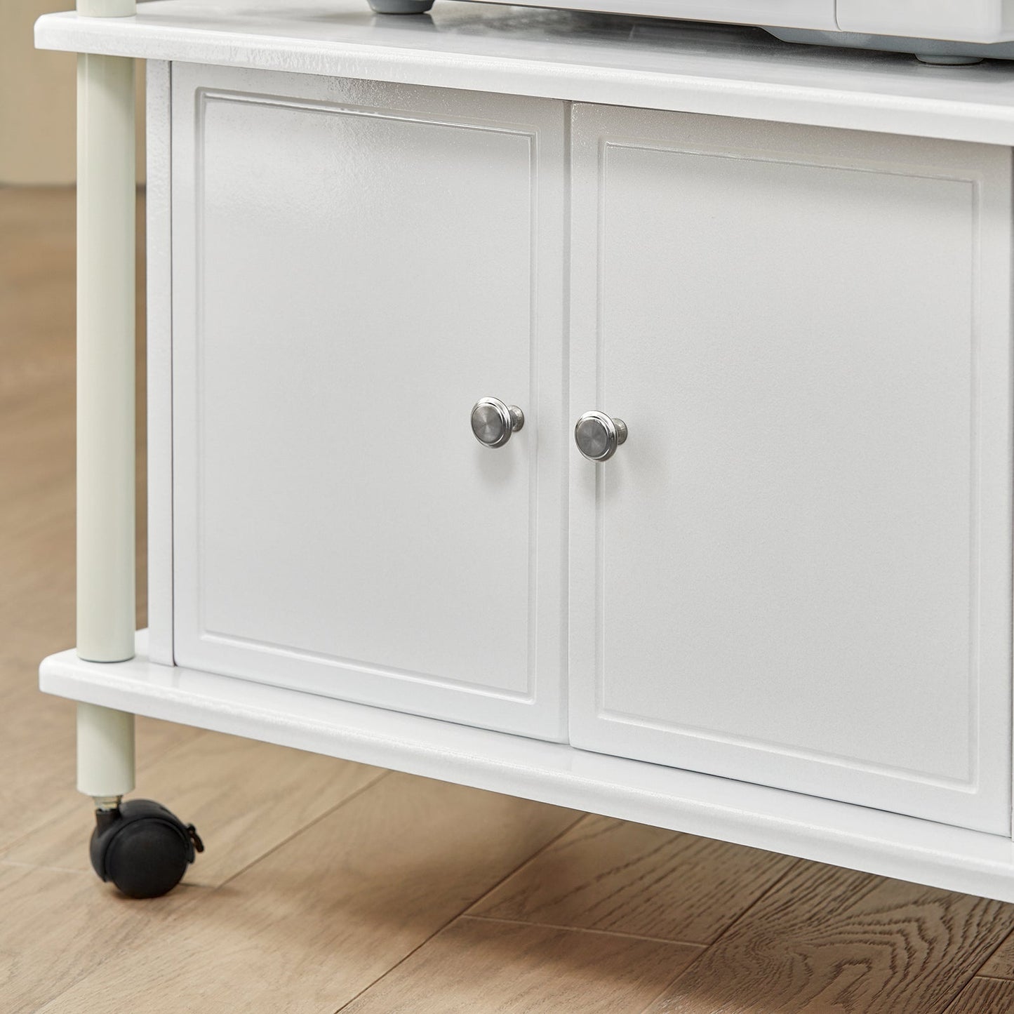 SoBuy Keukenkast met Wielen - Wit - 60x115x40 cm