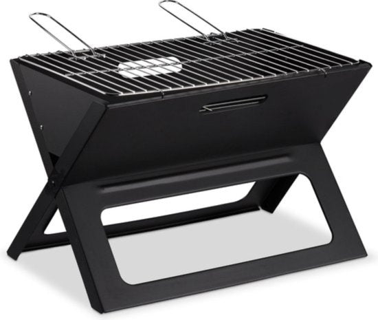BBQ Collection Tafel BBQ Houtskool - Camping BBQ - Opvouwbare en Draagbare Barbeque - Barbecue met Losse Vuurschaal en Grillrooster - 46 x 36,5 x 28 cm