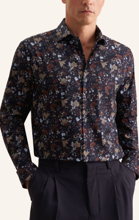 Seidensticker Kent Business Overhemd Regular Fit – Cappuccino – maat L
