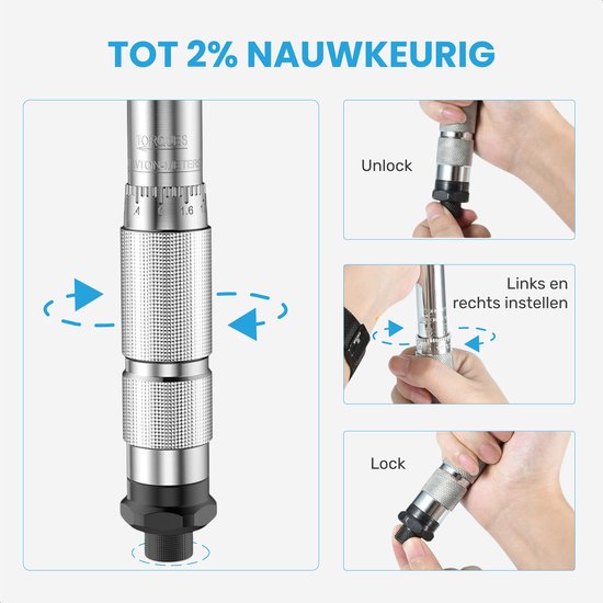 Momentsleutel 11 delige set – 2/24Nm - Fiets – Auto – Fietsgereedschap – Torque wrench