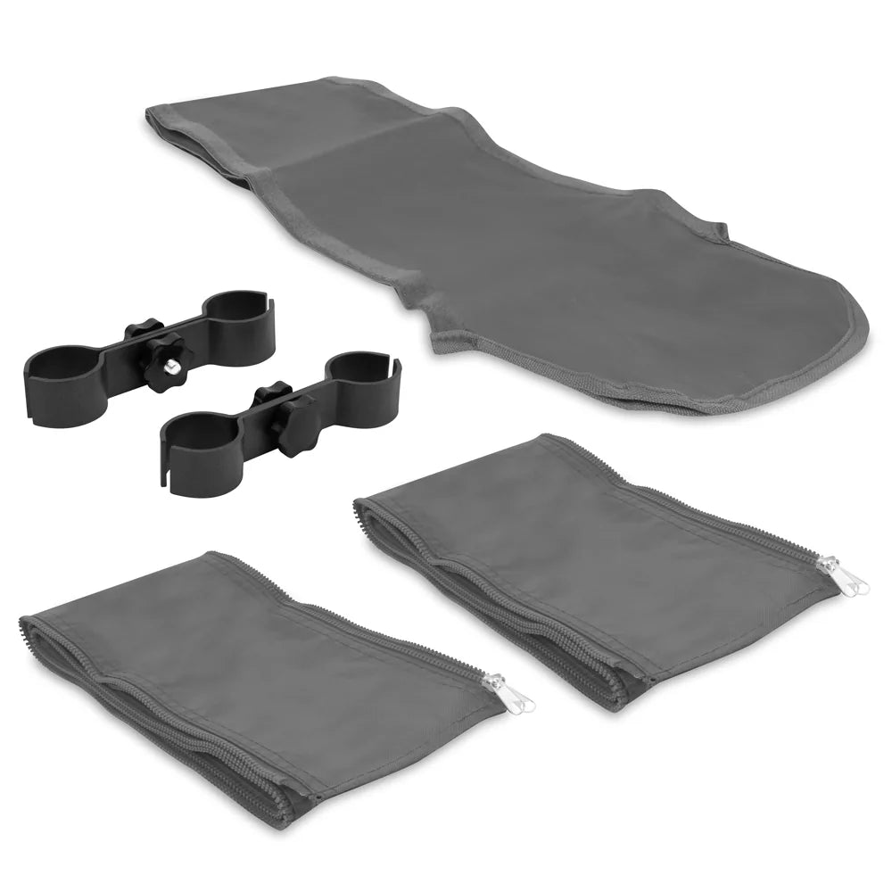 VONROC Koppelsysteem voor Premium Partytent 3 x 4,5 m - Regengoot/Zijwandverbinders - Grijs