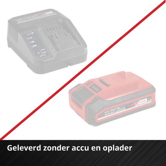 Einhell Accu Voegenreiniger GE-CC 18 Li Solo - Power X-Change - 18V/Li-ion - 1200 t/min - Borsteldiameter: 10 cm - Incl. staal- en nylonborstel - Excl. accu en lader