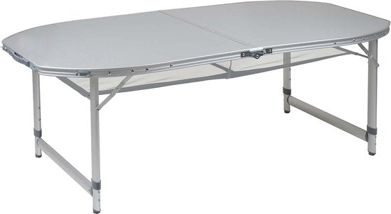 Bo-Camp - Tafel - Premium - Ovaal - Koffermodel - 150x80 cm