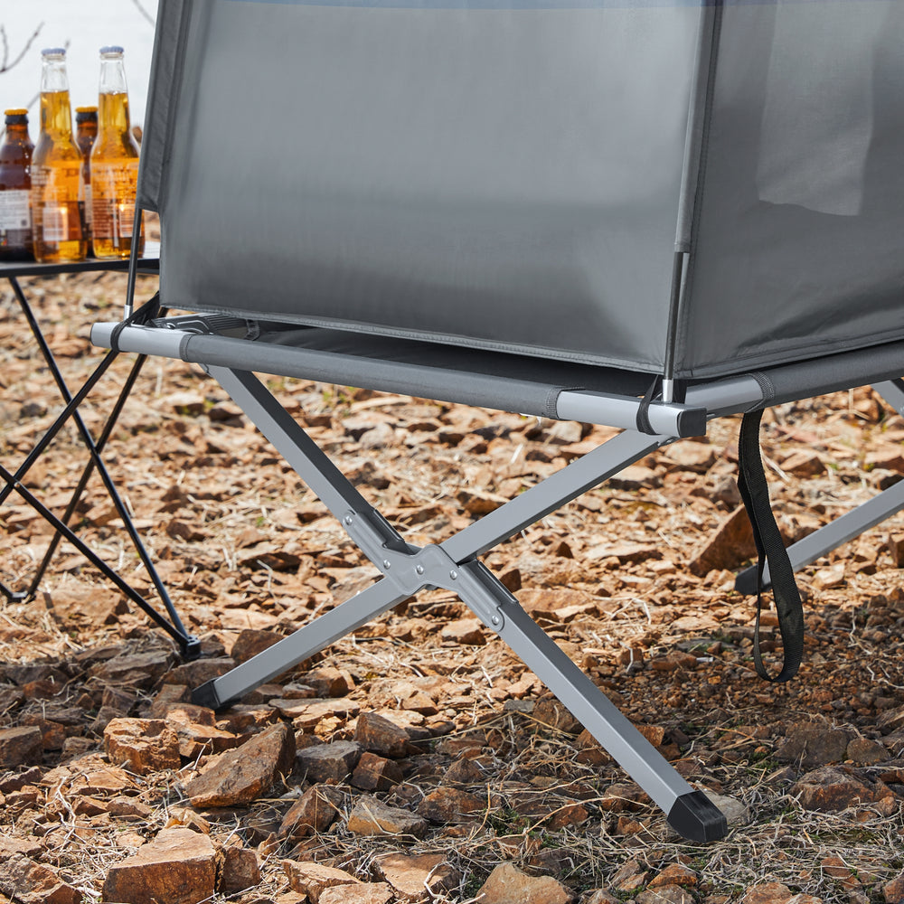 SoBuy OGS32-HG 4-In-1 Tent - Grijs - 1 Persoons - 193x160x86cm